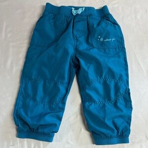 OshKosh B'gosh Teal Kids lined Joggers/play pants
